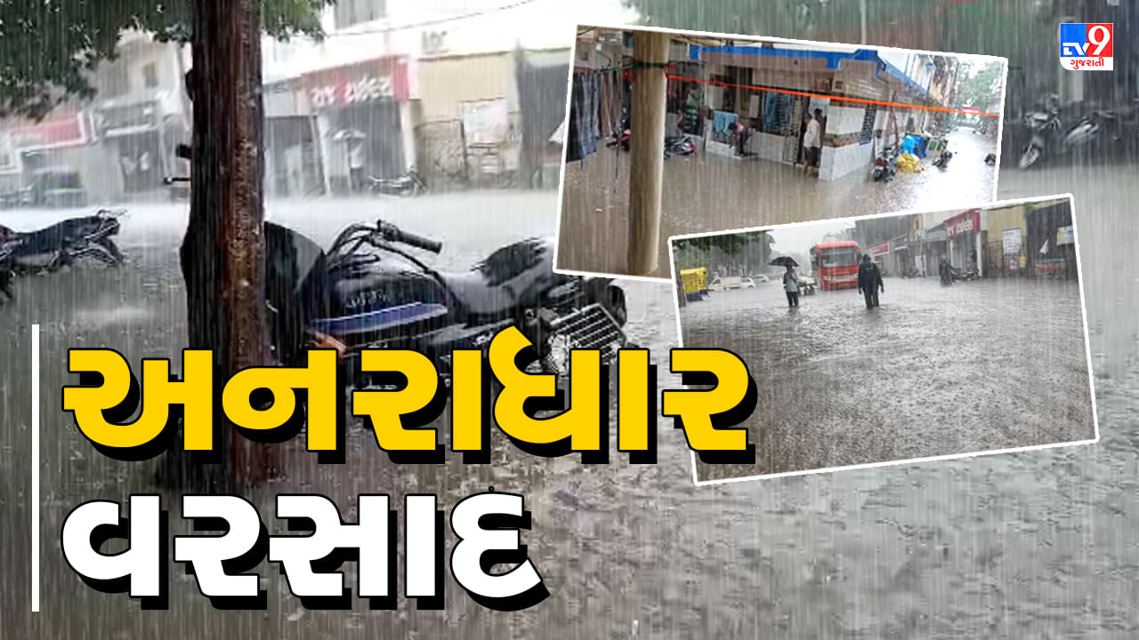 Rain News : સાબરકાંઠા અને અરવલ્લીમાં ધોધમાર વરસાદ, કેટલાક વિસ્તારોમાં ભરાયા પાણી, જુઓ Video