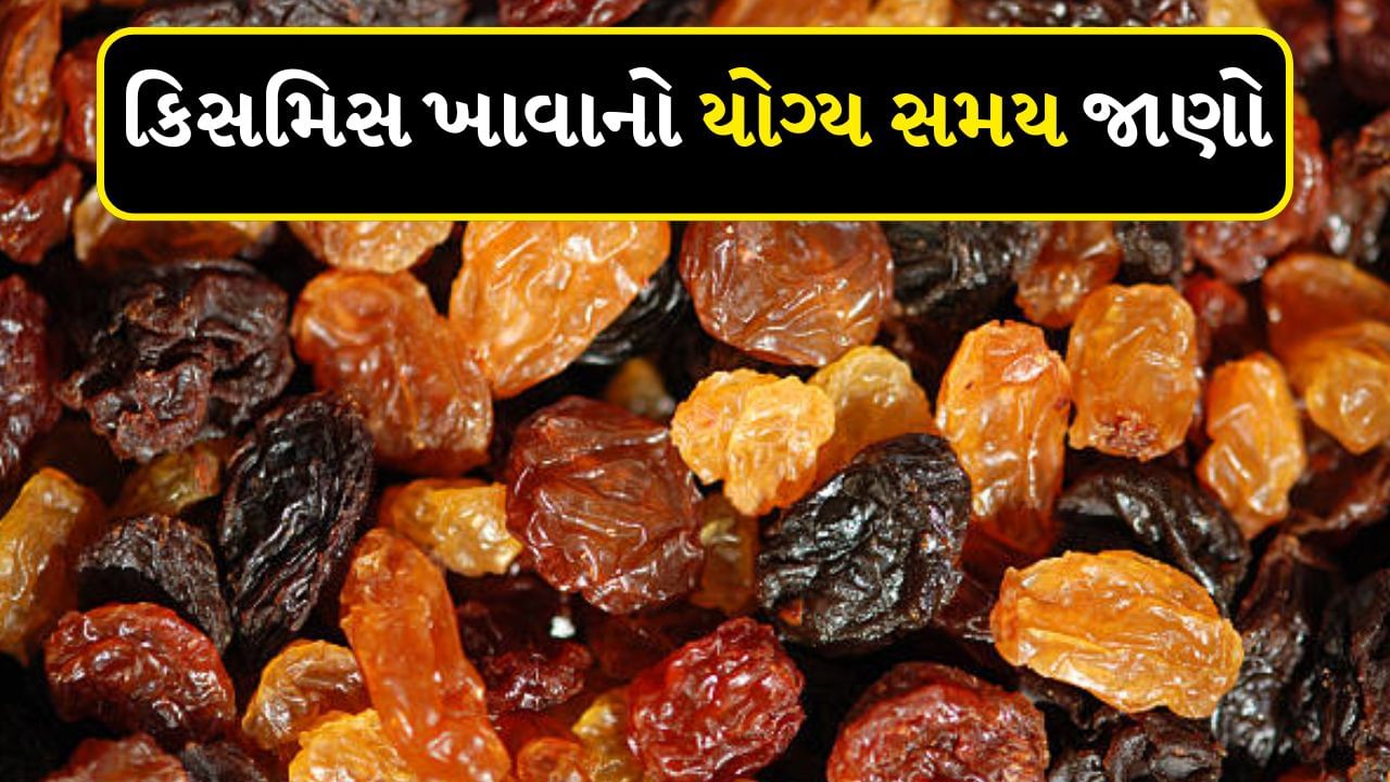 Raisin : કયા સમયે કિસમિસ ખાવી સૌથી વધુ ફાયદાકારક છે, જાણો એક્સપર્ટ પાસેથી