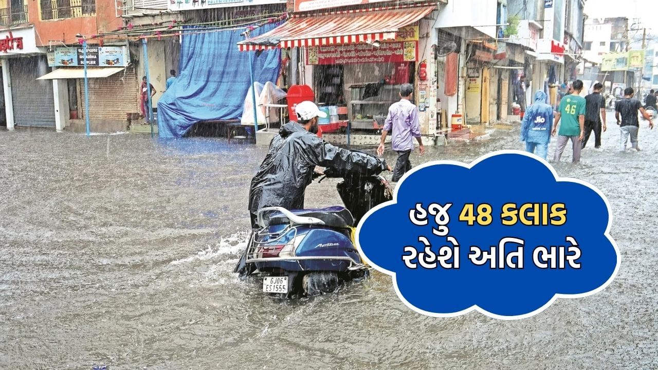 આગામી 48 કલાકમાં ભૂકા બોલાવશે મેઘરાજા, રાજ્યમાં અતિ ભારે વરસાદ પડવાની હવામાન વિભાગની આગાહી- Video